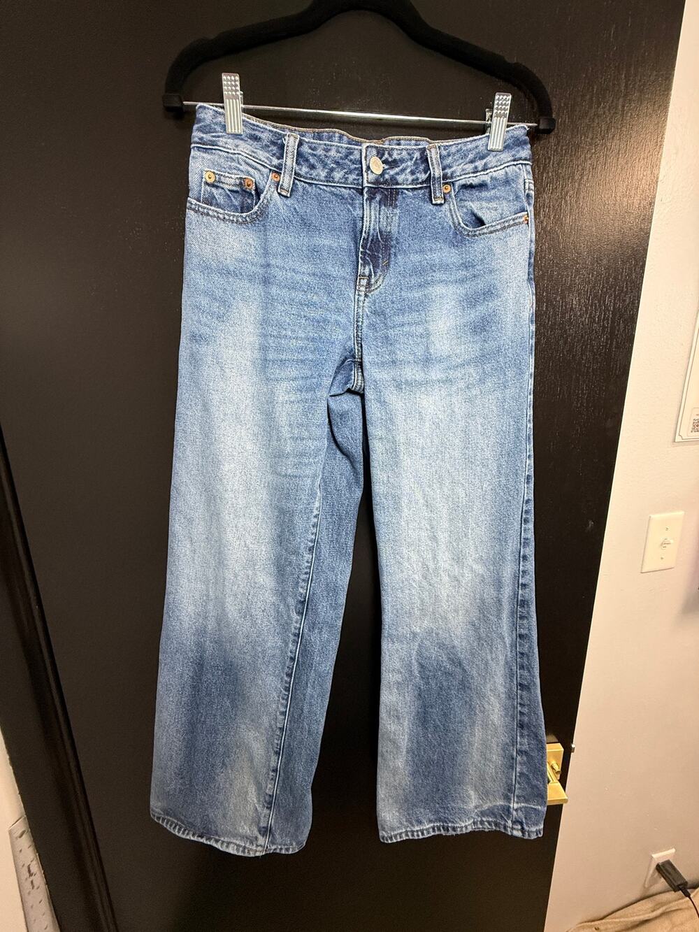 PacSun Casey Low Rise Baggy Jeans 24 Short Blue Wash Y2K Wide Leg